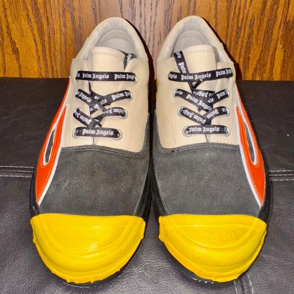 Palm Angels Men's Multicolor Low Top Canvas Scarpa Flame Shoes - Size 41 NWOT - Picture 5 of 12